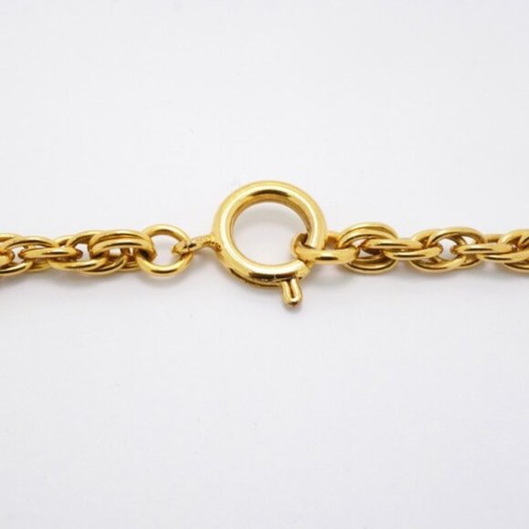 #41  Chanel Necklace Coco Mark Circle GP Plated Gold Ladies - Picture 12 of 16